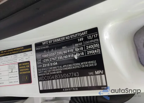 2018 Mercedes-Benz Glc 300 z USA, uszkodzony, nr VIN WDC0G4JB3JV067743